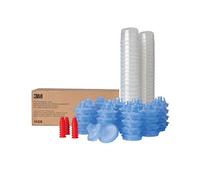 3M PPS (Original Series) Paint Spray Gun Cup Lids and Liners Kit, 16328, Micro, 3 oz, 125-micron Filter, Use w/Paint Gun for Cars, Furniture, Home, 50 Disposable Lids and Liners, 20 Sealing Plugs
