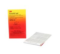 3M Pre-Printed Wire Marker Book SPB-14 Black Print on White Background