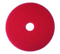 3M Premium Floor Pad 5100, Red, 355 mm | pack of 5 | for everyday cleaning and light scrubbing under automatic and rotary floor machines