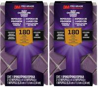 3M Pro Grade Precision Dust Channeling Block Sanding Sponge 180 grit Fine, 2503TRI-180-CH, 11.4 cm x 6.4 cm x 2.5 cm, 12/Pack (Pack of 2)