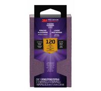 3M Pro Grade Precision Faster Sanding Block Sponge 120 grit Fine 2.5 inch x 4.5 inch x 1 inch