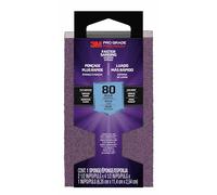 3M Pro Grade Precision Faster Sanding Block Sponge 80 grit Medium, 24000TRI-M-B, 6,35 cm x 11,4 cm x 2,54 cm, 1/Pack