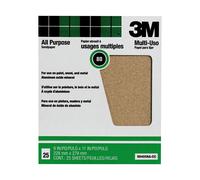 3M Pro-Pak Aluminum Oxide Sanding Paint and Rust Removal, 80-Grit, 25 Sheets per Pack (99405NA), 9-Inch by 11-Inch, No Color