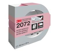 3M Professional Masking Tape 2072, Extra Sensitive Surfaces, Pink, 36 mm x 50 m, 1 Roll/Pack, 100% PEFC