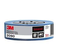 3M Professional Masking Tape 2090, Universal Surfaces - 1 Roll, 36 mm x 50 m - UV stable, Water Resistant, For Indoor & Outdoor Painting and Decorating