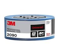 3M Professional Masking Tape 2090, Universal Surfaces, 48 mm x 50 m - UV stable, Water Resistant, For Indoor & Outdoor Painting and Decorating