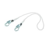 3M Protecta PRO 1385501 Rope Restraint Lanyard 6' White 2 Snap Hooks 310 lb. Capacity