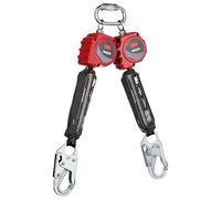 3M™ Protecta® Twin-Leg Self-Retracting Lifeline 3100510, Web, Steel Snap Hooks, 6 ft.