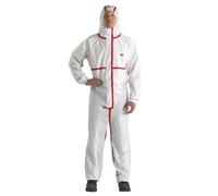 3M Protective Coverall 4565, White + Red, Type 4/5/6, L