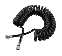 3m PU Coil Airbrush Hose 1/8 inch BSP Female Both Ends Leak-Free Air | 3-metre coiled PU air hose with 1/8 inch BSP fittings on both ends for a secure, leak-free airbrush connection.