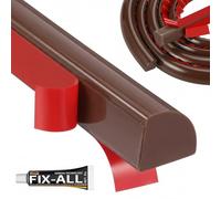 3M PVC Quadrant Trim - 0.7 * 0.86 * 118In Self-Adhesive Tile Edging Trims Bendable Rubber Edge, Double-Sided Silicone Peel and Stick Trim, Shower Water Barrier for Corner Floor Bathroom Countertop