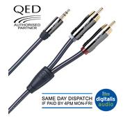 QED Performance Audio J2P Stereo 3.5mm Jack To Phono, 3m
