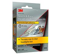 3M Quick and Easy Headlight Restoration Kit, Removes Light Yellowing in 15-Minutes