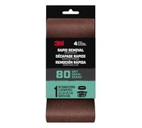 3M Rapid Removal 4x36 Power Sanding Belt, 80 grit, 1/Pack