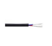 3m Red Black Silicone Wire 2/3/4/6 Cores Flexible High Temperature Resistant Rubber Insulation Tinned Copper Cable(Black x 2 Cores,3 m 6.00mm)