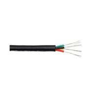 3m Red Black Silicone Wire 2/3/4/6 Cores Flexible High Temperature Resistant Rubber Insulation Tinned Copper Cable(Black x 4 Cores,3 m 2.50mm)