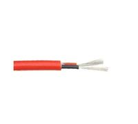 3m Red Black Silicone Wire 2/3/4/6 Cores Flexible High Temperature Resistant Rubber Insulation Tinned Copper Cable(Red x 2 Cores,3 m 0.50mm)