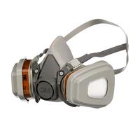 3M Respirator with Replaceable Filters 6002KIT-1, A2P2 Organic Vapours | 3M Reusable Mask for Painting and Sanding with 3M Bayonet Connection, Comfortable Fit and Easy Filter Changes