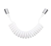 3m Retractable Shower Hose, Flexible Telescopic ABS Bidet Sprayer Hose, Spring Retractable Bathroom Hose for Toilet Bidet, Universal Plumbing Hose Replacement for Shower Head and Hand Bidet Sprayer
