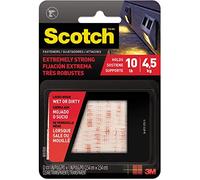 3M RF-E Scotch Extreme Fasteners: 1 in x 1 in. (Clear) / 12-Squares