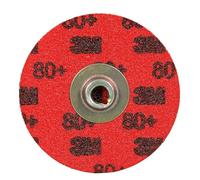 3M™ Roloc™ Durable Edge Disc 767F, 80+ YF-Weight, TSM, Maroon, 2 in, Die RS200PM, 50/Carton