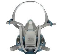 3M Rugged Comfort Quick Latch Half Facepiece Reusable Respirator 6502QL, Gases, Vapors, Dust, Medium
