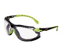 3M Safety Glasses Solus S1101SGAF-EU Blue/Black Frame, Scotchgard Anti-Fog, Clear Lens