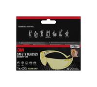 3M Safety Glasses SecureFit 200, Yellow Lens