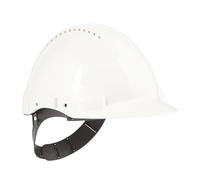 3M Safety Helmet G3000CUVWPRO1, White, Uvicator, Pin adjusment, 1/Pack