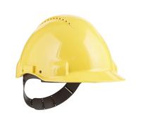 3M™ Safety Helmet G3000CUVYPRO1, Yellow, Uvicator, Pin adjusment, 1/Pack | Ventilated Safety Helmet With Uvicator Sensor, Wide Visibility and Comfort For Harsh Environments