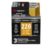 3M SandBlaster Dual Angle Sanding Sponge Gold 4.5 in. x 2.5 in. x 1 in. 220 Grit 3/Pack