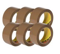 Scotch Packing Tape - Brown Packaging Tape, 6 Rolls, ideal brown tape for boxes and parcels