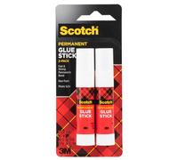 3M Scotch 6008 Permanent Glue Stick: 0.28 Ounce -*2-pack (White) -2-pack