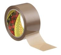 3M Scotch Box Sealing Tape 371, Brown, 50 mm x 66 m