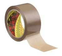 3M™ Scotch® Box Sealing Tape 371, Brown, 50 mm x 66 m