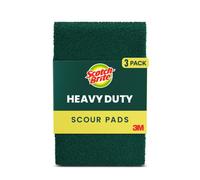 3M Scotch-Brite 223 Heavy Duty Scour Pad, 6" X 3.8", 3-Pack