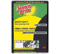 3M Scotch-Brite 86 Heavy Duty Scouring Pad Green 158 x 224mm 3 x (Pack of 6)