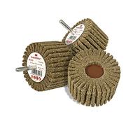 3M Scotch-Brite PF-ZS AMED 75 x 45 x 6mm Shaft Mounted Cut and Polish Flap Brush