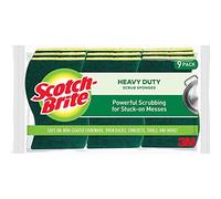 3M Scotch-Brite Sponges: Heavy-Duty Scrub Sponge / 9-Pack (Yellow and Green) Heavy-Duty / 9-Pack