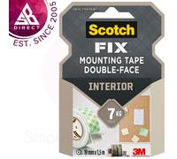 3M Scotch-Fix Interior Mounting Tape 19mm x 1.5M 7kg Max For Mirror and Interior