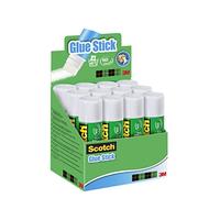 3M Scotch Permanent Glue Stick Solvent-Free, 1 Pack of 12 Sticks, 40g per Stick - Strong-Hold Adhesive for Home, School or Office Use