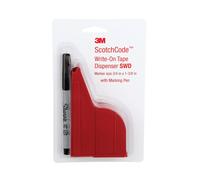 3M ScotchCode Wire Marker Write-On Dispenser with Tape and Pen SWD 0.75 in x 1.375 in