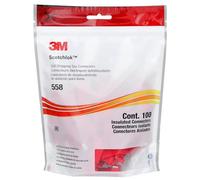 3M Scotchlok Electrical Idc 558-Pouch, Run and Tap, Flame Retardant,Red, 22-16 Awg, 100/Pouch