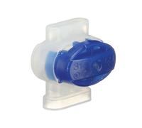 3M Scotchlok Electrical IDC (Insulation Displacement Connector) 314-BIN, Pigtail, Self-Stripping, Blue, 22-14 AWG, Pack of 1000