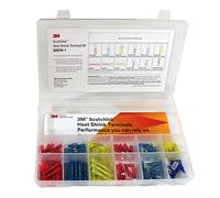 3M Scotchlok Heat Shrink Terminal Kit, SHSTK-1, Selection of 12 terminals, refillable kit is Compact, Portable and Durable, 1 Kit of 120 Pieces