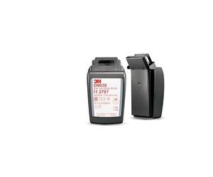 3M Secure Click Particulate Filter with Hydrogen Fluoride and Nuisance Level Organic Vapour and Acid Gas Relief, Hard Case, P3 R, D9038, 1 Pair