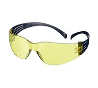 3M SecureFit 100 Safety Glasses, Blue frame, Anti-Scratch/Anti-Fog, Amber lens, SF103AF-BLU-EU