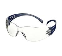 3M SecureFit 100 Safety Glasses, Blue frame, Anti-Scratch/Anti-Fog, Clear lens, SF101AF-BLU-EU