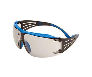 3M SecureFit 400X Safety Glasses, Blue/Grey frame, Scotchgard Anti-Fog/Anti-Scratch Coating (K&N), Indoor/Outdoor Light Grey Lens, SF407XSGAF-BLU-EU
