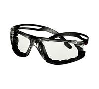 3M SecureFit 500 Safety Glasses, Black frame, Foam, Scotchgard Anti-Fog/Anti-Scratch Coating (K&N), Clear lens, SF501SGAF-BLK-FM-EU
